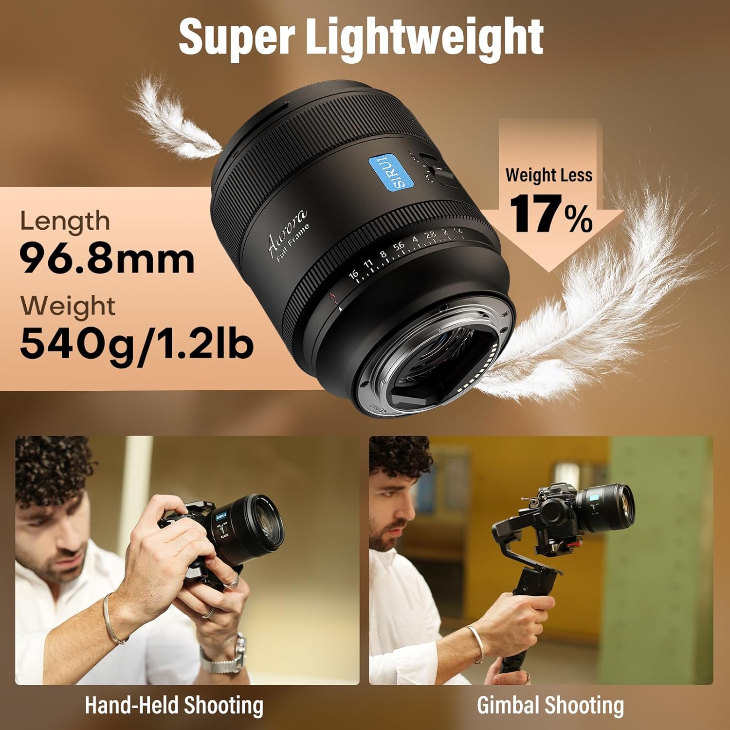 SIRUI Aurora 85mm F1.4 Full Frame Auto Focus Lens, Telephoto Prime Portrait Lens for E Mount Cameras FX3, FX6, A7 Series, A7R Series, A7S Series, A9, ZV-E1, Black - Image 7